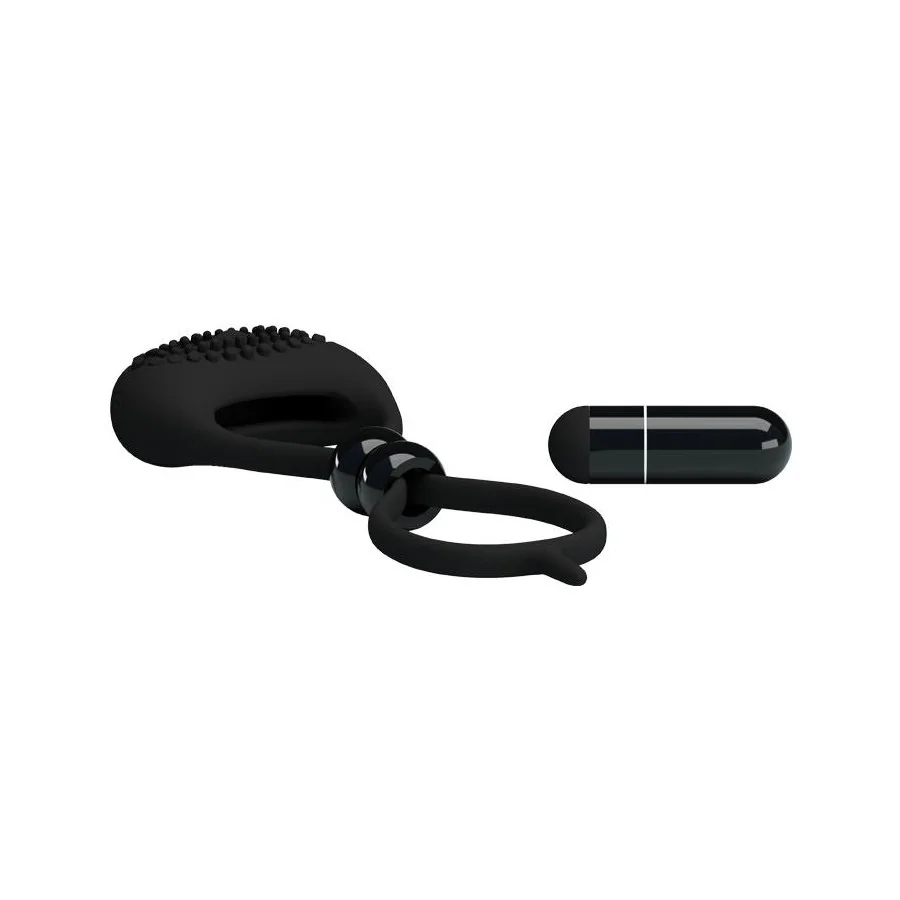 Pretty Love Anillo Vibrador Locker Color Negro