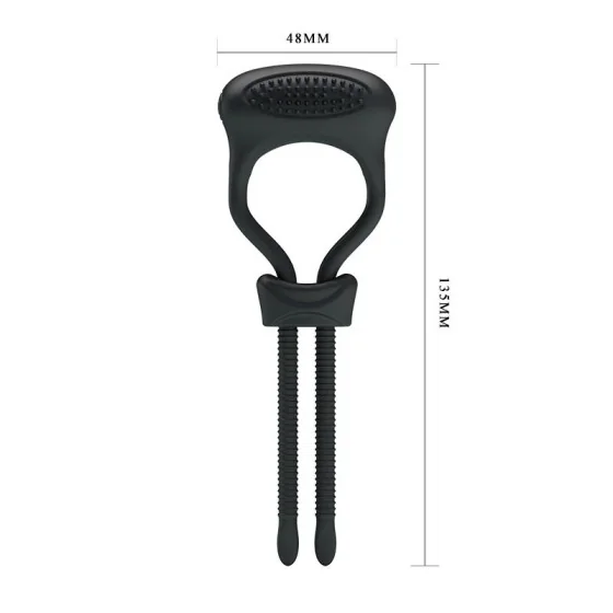 Pretty Love Anillo Vibrador Curitis Color Negro