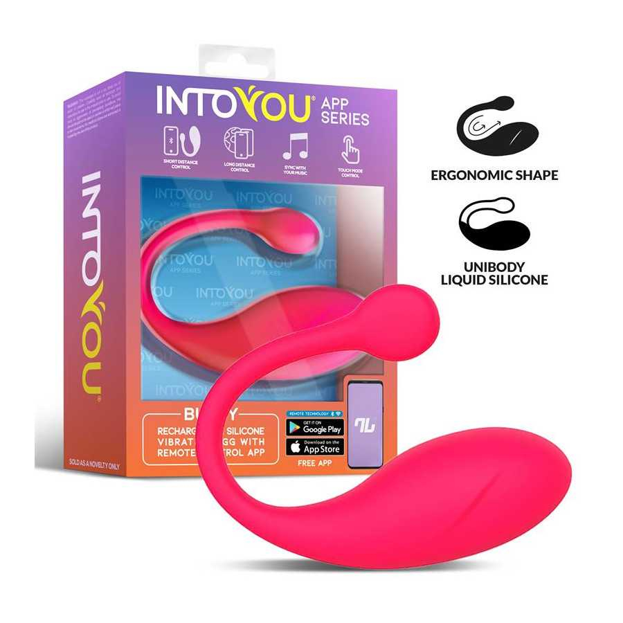 Bulby Huevo Vibrador con APP Rosa Intenso