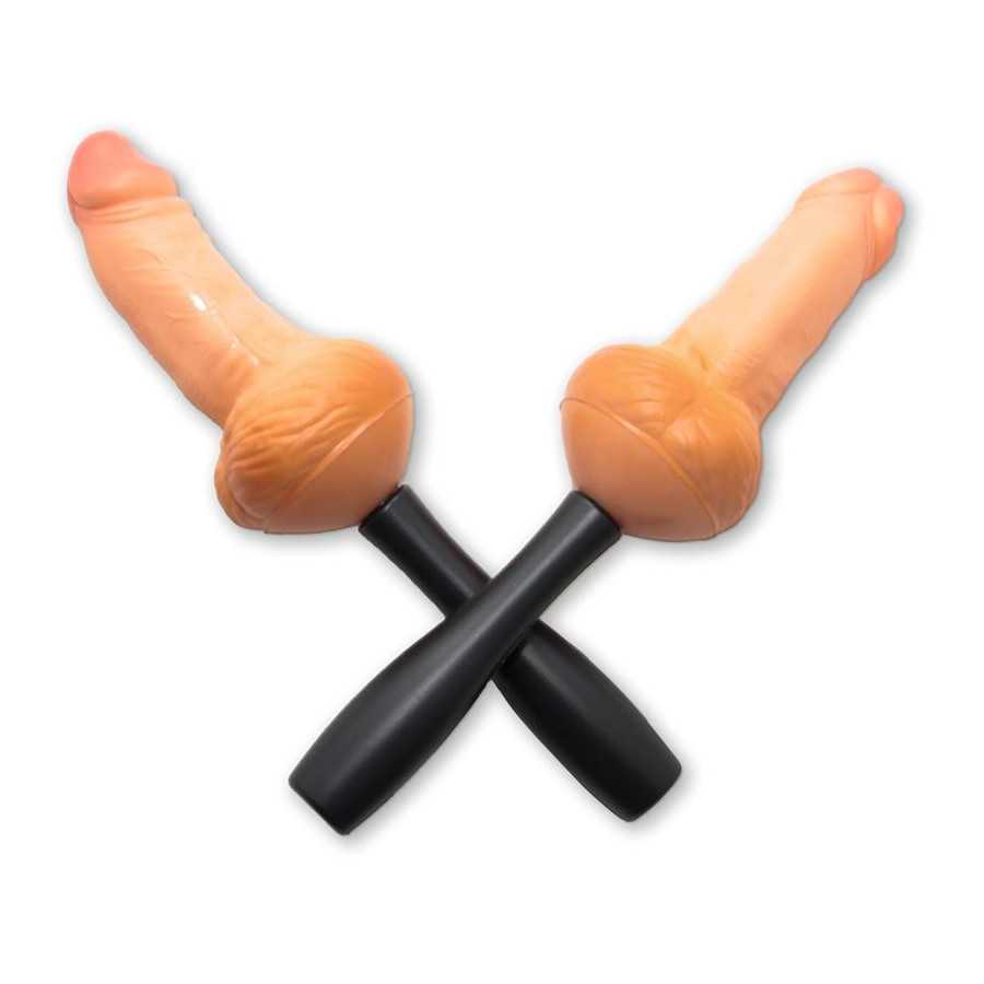 2 Maracas con Forma de Pene 25 cm