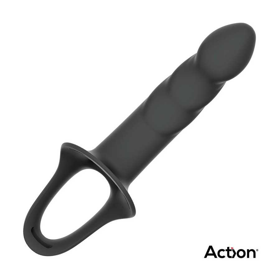 Arnes Strap on con Dildo Hueco Silicona Premium Talla L Negro