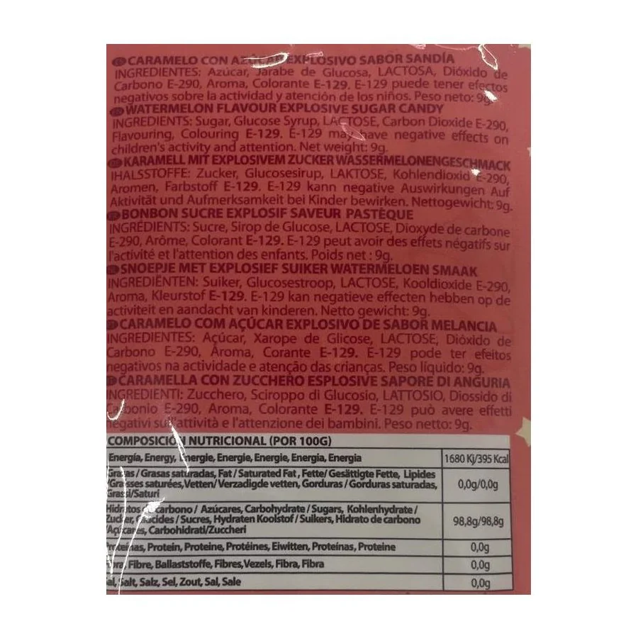 Caramelos Explosivos Sexo Oral Popping Candies Unidad Sabor Sandia