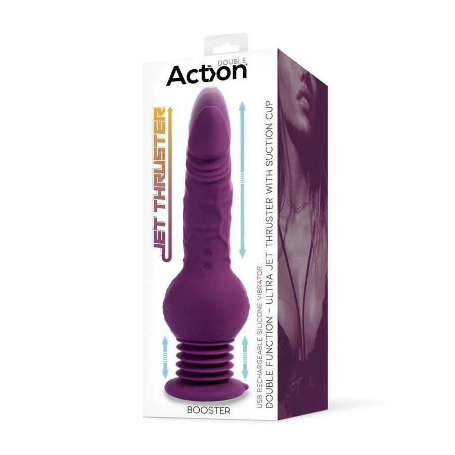 Booster Vibrador con Thrusting Ultra Jet Thruster con Potente Ventosa