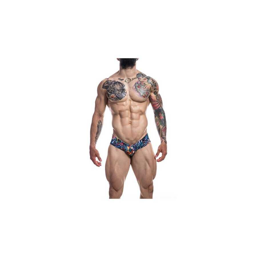 Calzoncillo Alto High Cut Cheeky Brief Tattoo Talla XL