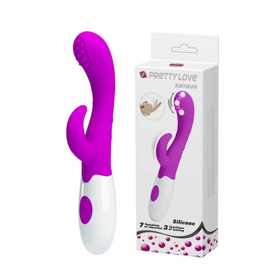 Vibrador Arthur con Movimiento Finger Purpura