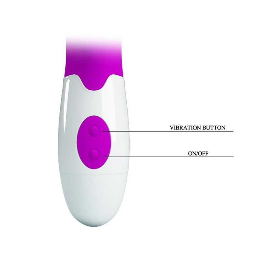 Vibrador Arthur con Movimiento Finger Purpura