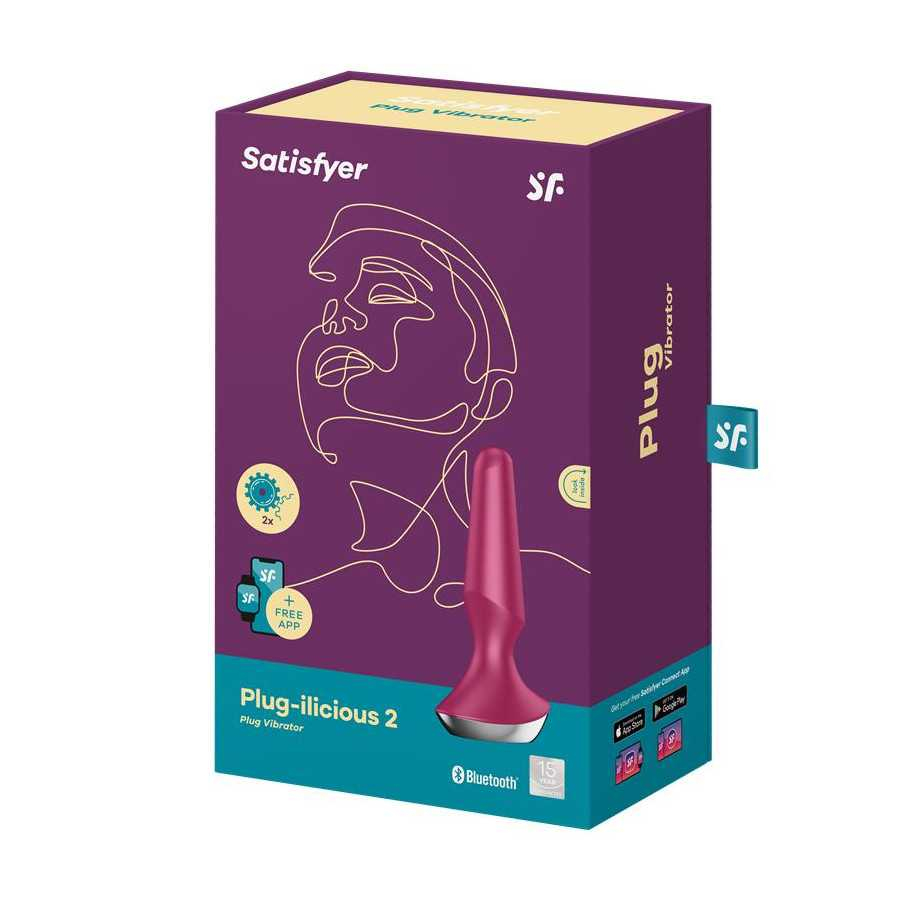 Plug ilicious 2 Plug Anal con Vibracion con Satisfyer Connect App Berry