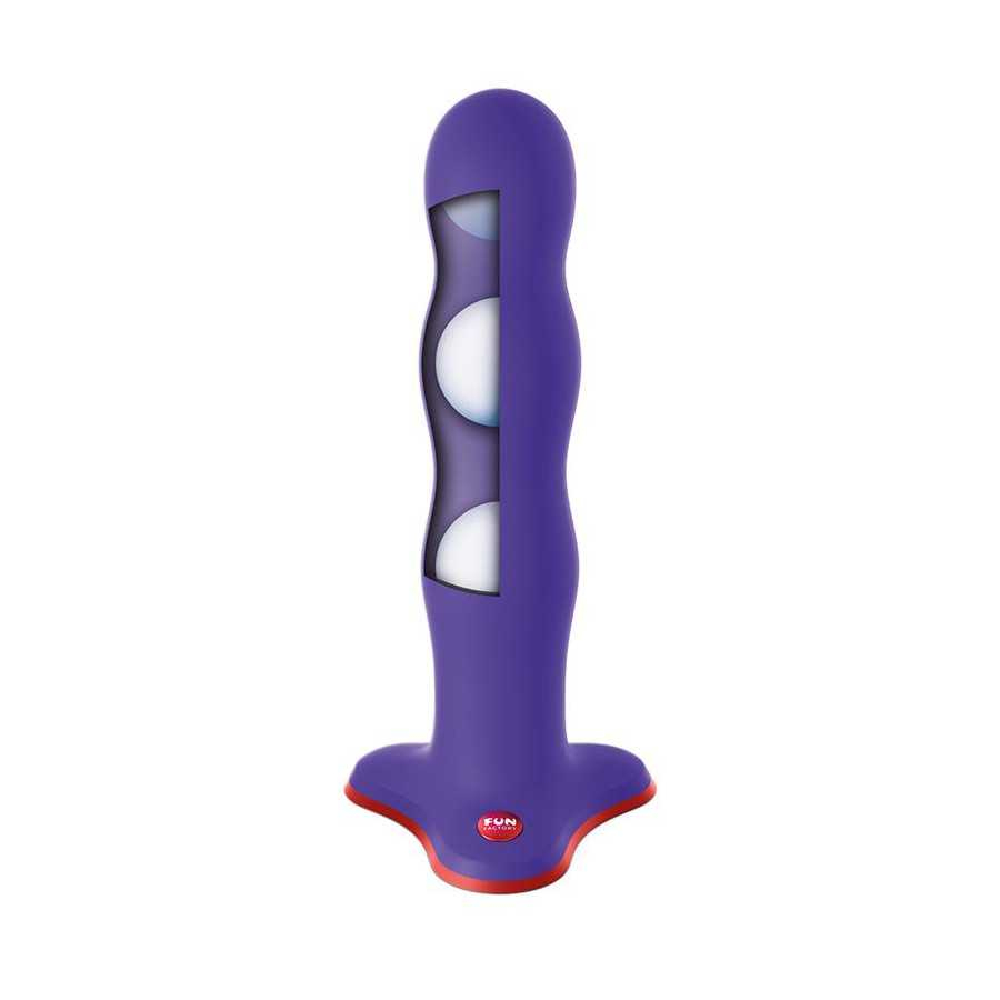 Bouncer Dildo con Bolas Internas Flashy Purple