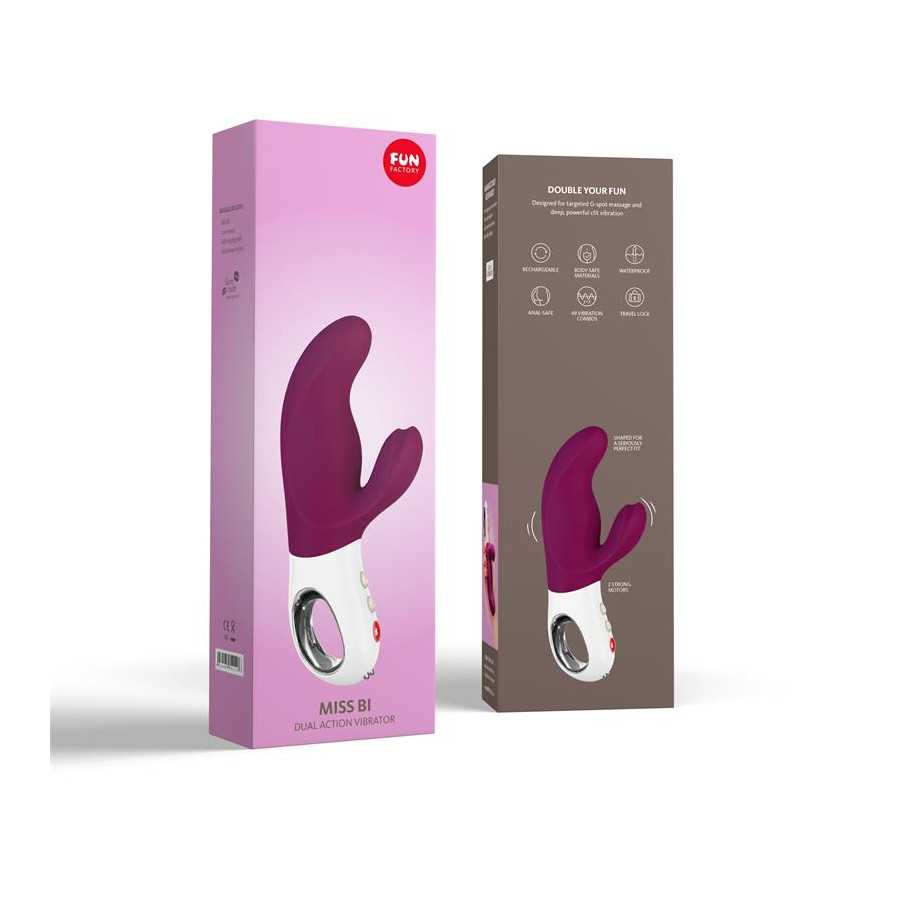 Vibrador para el Punto G Miss Bi Grape and White