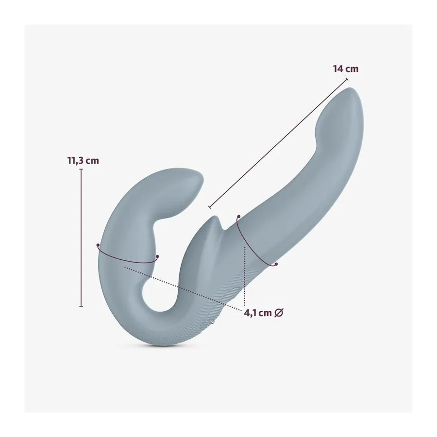 Share Vibe Pro Vibrador Doble Cool Grey