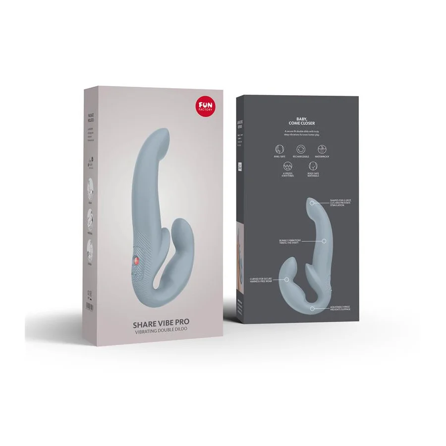 Share Vibe Pro Vibrador Doble Cool Grey