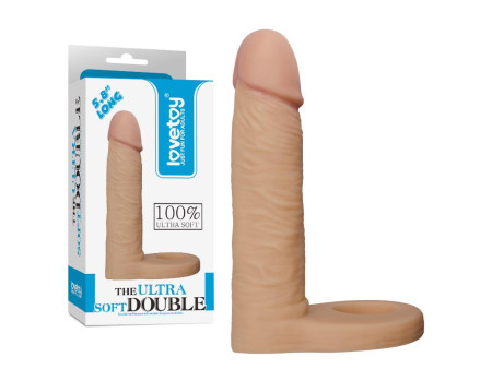 Dildo The Ultra Soft Double 58 Natural Dildo The Ultra Soft Double 58 Natural