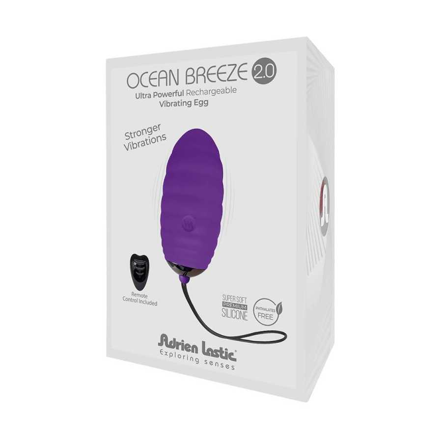 Huevo Vibrador con Control Remoto Ocean Breeze 20 Purpura