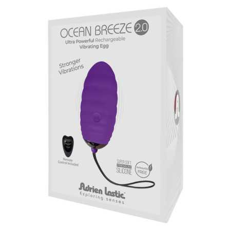 Huevo Vibrador con Control Remoto Ocean Breeze 20 Purpura