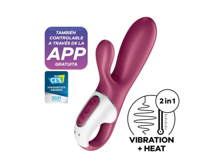 Hot Bunny Vibrador con Conejito Efecto Calor APP Satisfyer Connect