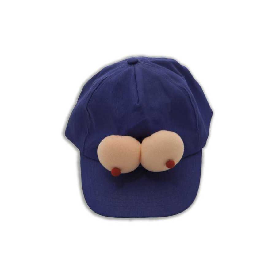 Gorra Azul con Tetas