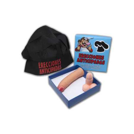 Set Caja Gorro Negro Cocinero Broche y Estimulador