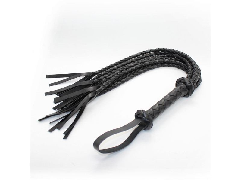 Flogger Trenzado 75 cm Negro