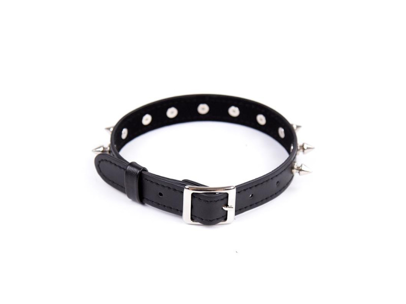 Collar con Pinchos Ajustable 43 cm Negro