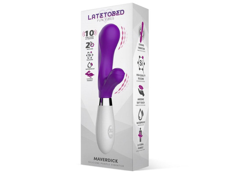 Maverdick Vibrador Silicona Purpura