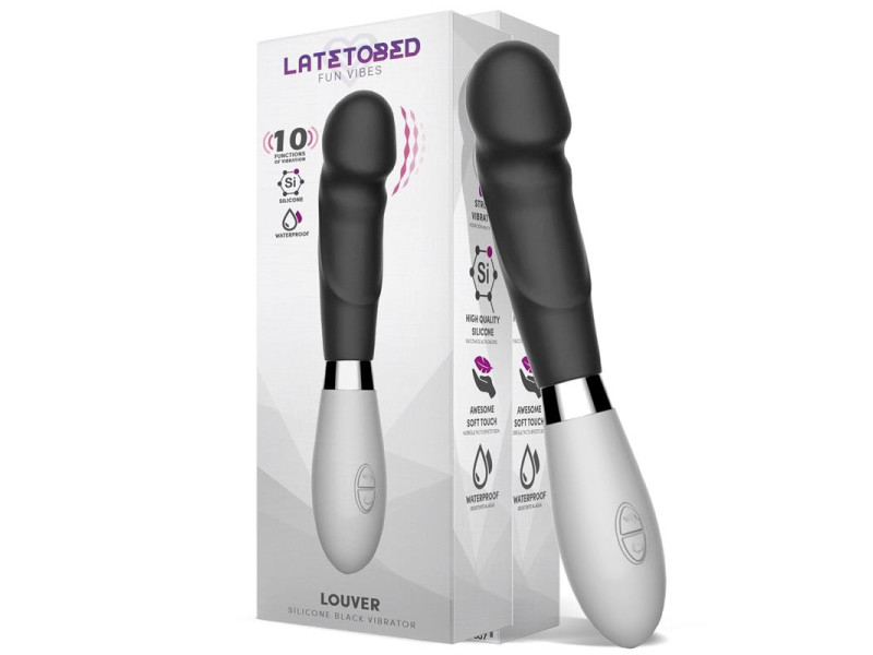 Louver Vibrador Silicona Negro