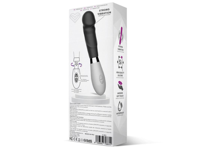 Louver Vibrador Silicona Negro