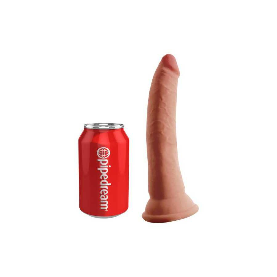 Dildo Triple Densidad 7 Caramelo