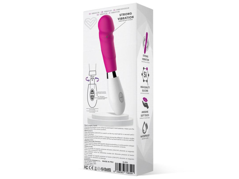 Louver Vibrador Silicona Rosa