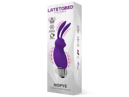 Hopye Bala Vibradora Conejito Silicona Purpura