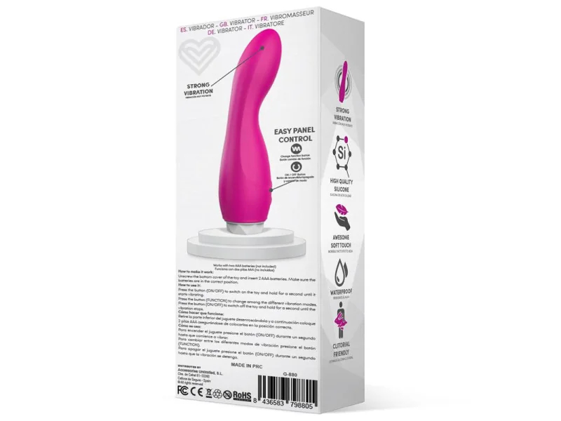 Douby Vibrador Silicona Rosa