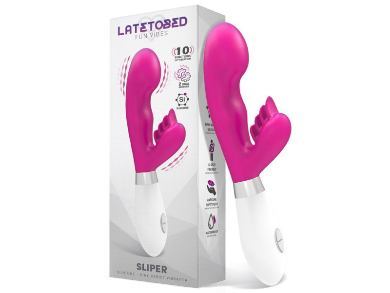 Sliper Vibrador Conejito Silicona Rosa Sliper Vibrador Conejito Silicona Rosa