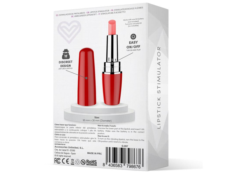 Viblips Estimulator Pintalabios Rojo