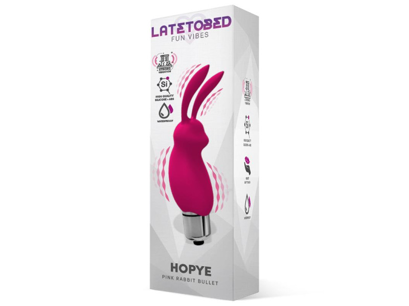 Hopye Bala Vibradora Conejito Silicona Rosa