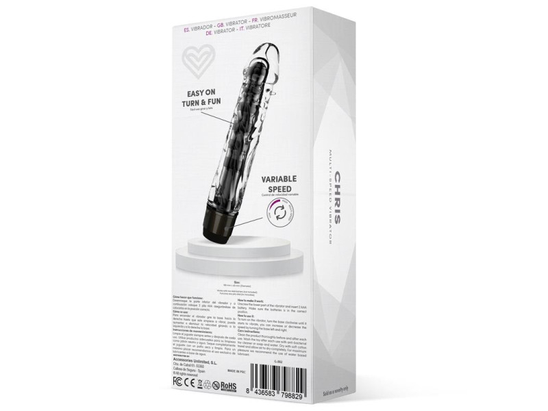 Chris Vibrador Multi Velocidad Negro