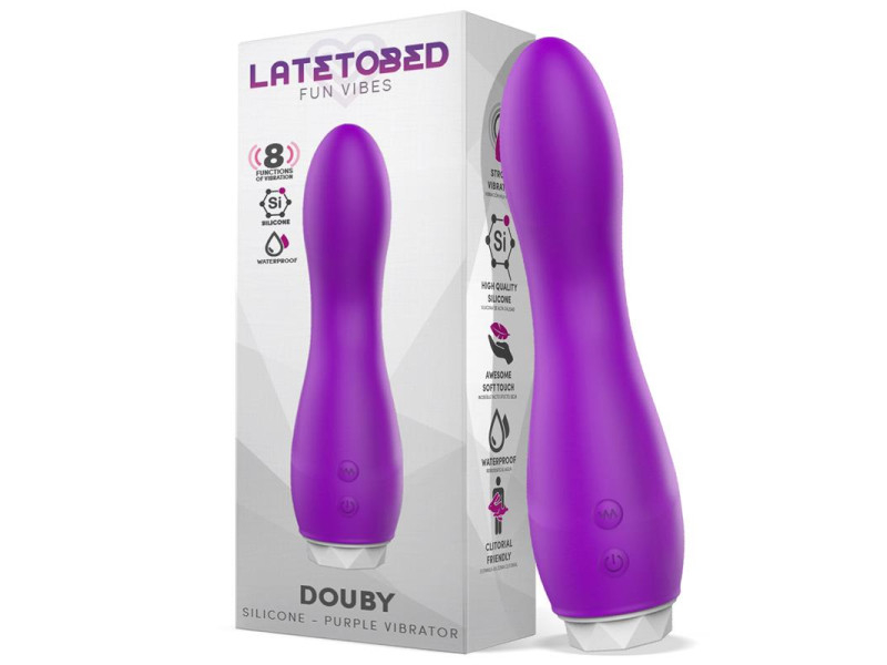 Douby Vibrador Silicona Purpura