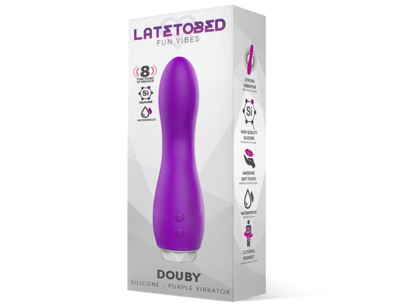 Douby Vibrador Silicona Purpura