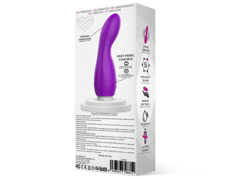 Douby Vibrador Silicona Purpura