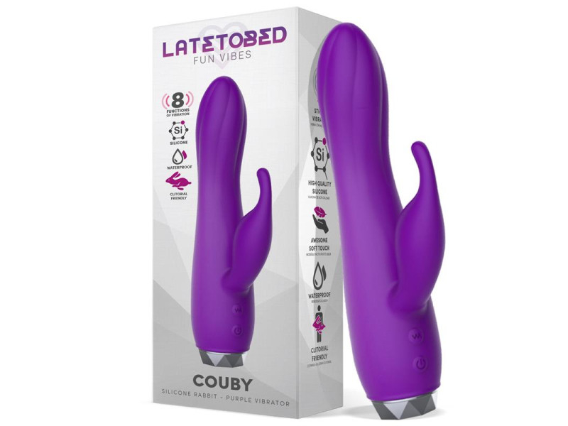 Couby Silicone Rabbit Purple Vibrator