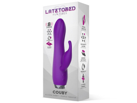 Couby Silicone Rabbit Purple Vibrator