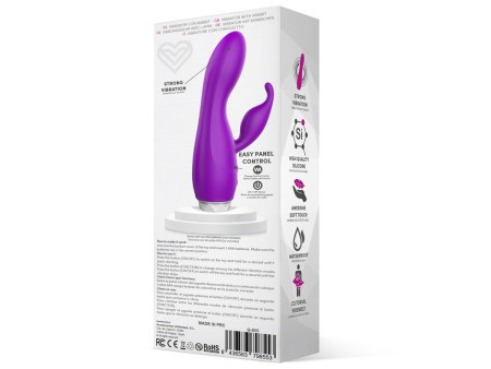 Couby Silicone Rabbit Purple Vibrator