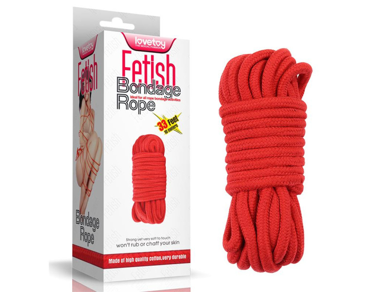 Cuerda Bondage Suave Rojo