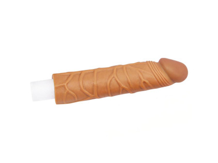 Funda para el Pene Pleasure X Tender Marron Funda para el Pene Pleasure X Tender Marron