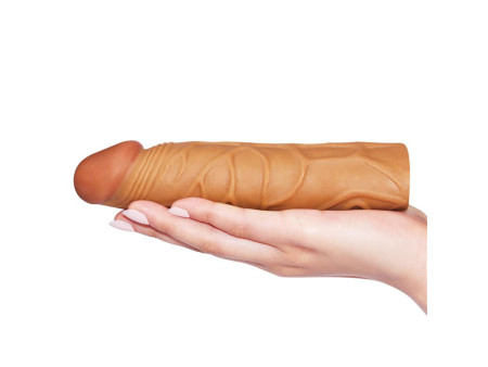 Funda para el Pene Pleasure X Tender Marron Funda para el Pene Pleasure X Tender Marron