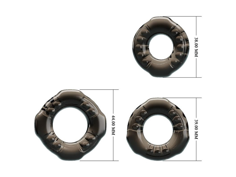 Set 3 Anillos para el Pene