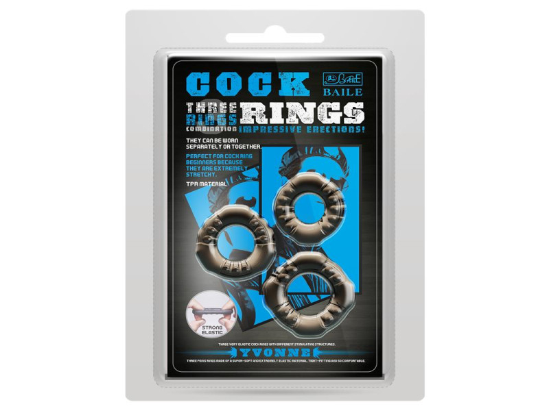 Set 3 Anillos para el Pene
