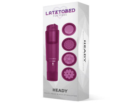 Heady Estimulador con 4 Cabezales Purpura Heady Estimulador con 4 Cabezales Purpura