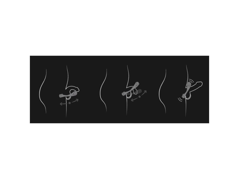 Anillo Vibrador Atom Plus Estimulacion Perianal Negro