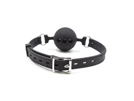 Mordaza de Bola Transpirable Silicona 5 cm Talla L Negro