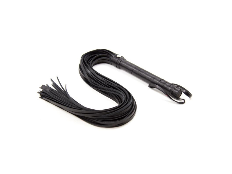 Flogger Mango de Metal 69 cm Negro