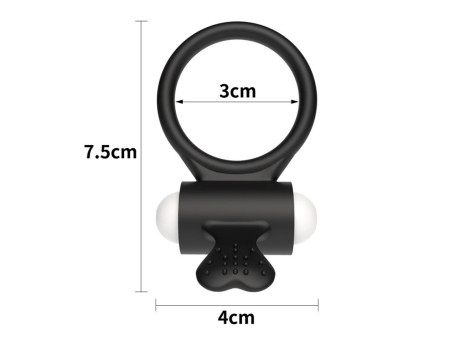 Anillo Vibrador Power Clit Negro